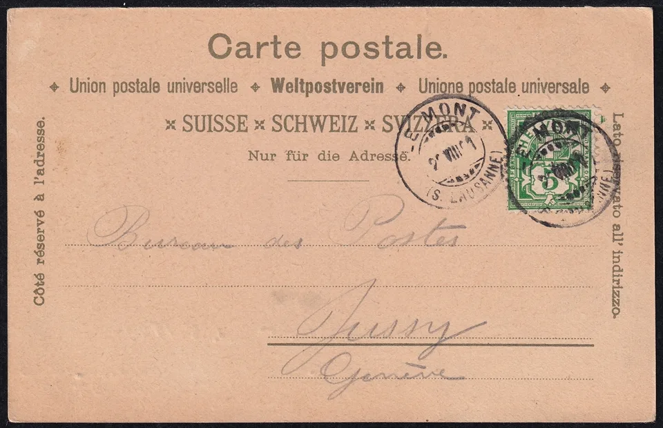 Lithokarten, Souvenir du Lac Leman – Bild 2