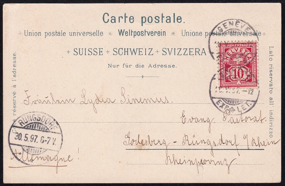 Lithokarten, Souvenir du Lac Leman – Bild 2