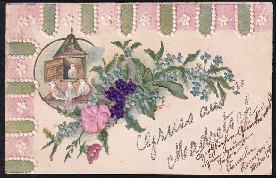 Lithokarten 1901 - "Gruss aus Madretsch" - gestempelt MADRETSCH