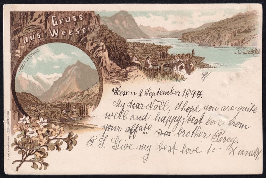 Lithokarten, Gruss aus Weesen