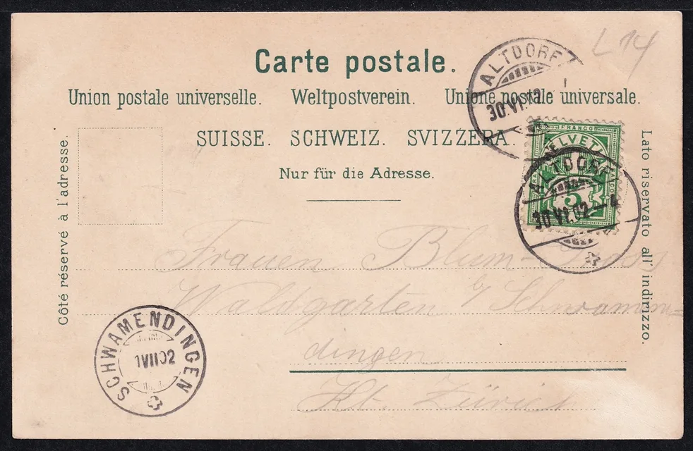 Lithokarten, Gruss vom Vierwaldstättersee – Bild 2