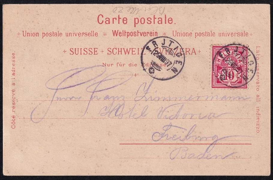 Lithokarten, Gruss von der Wengernalp – Bild 2