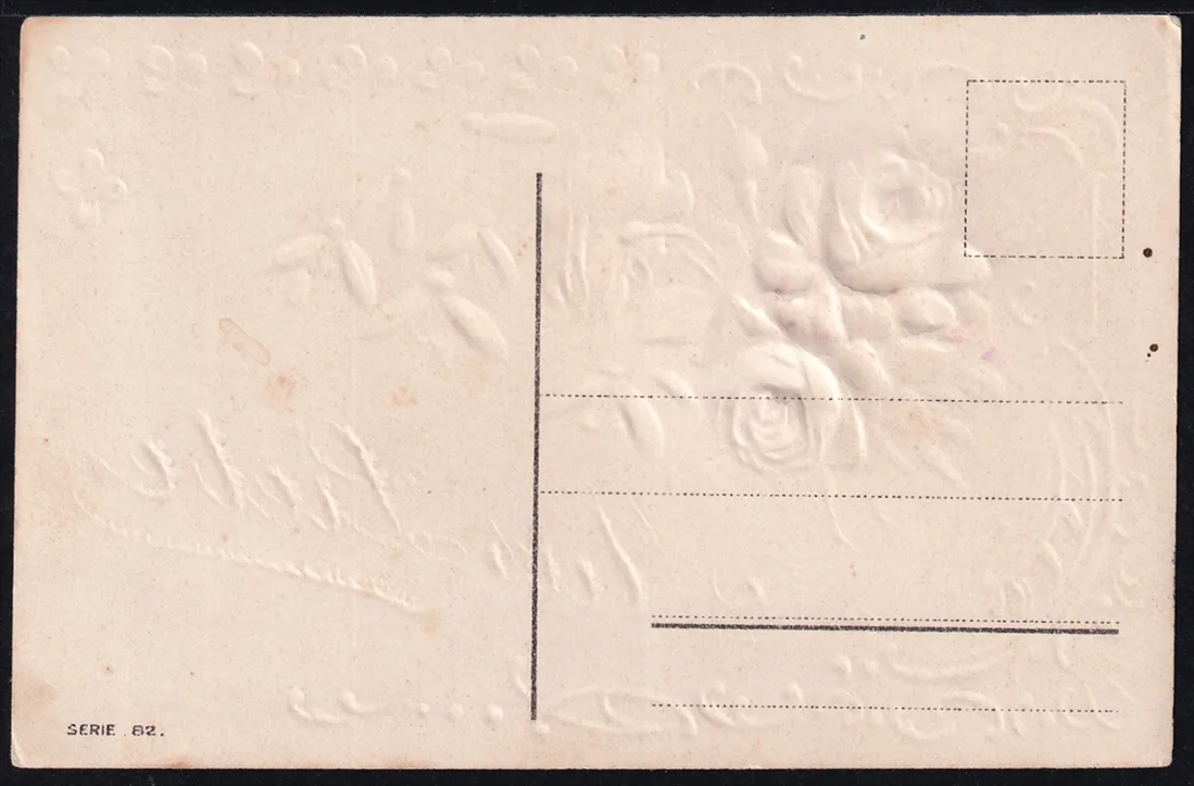 Lithokarten um 1900 - "Aus Liebe ..." - ungelaufen – Bild 2