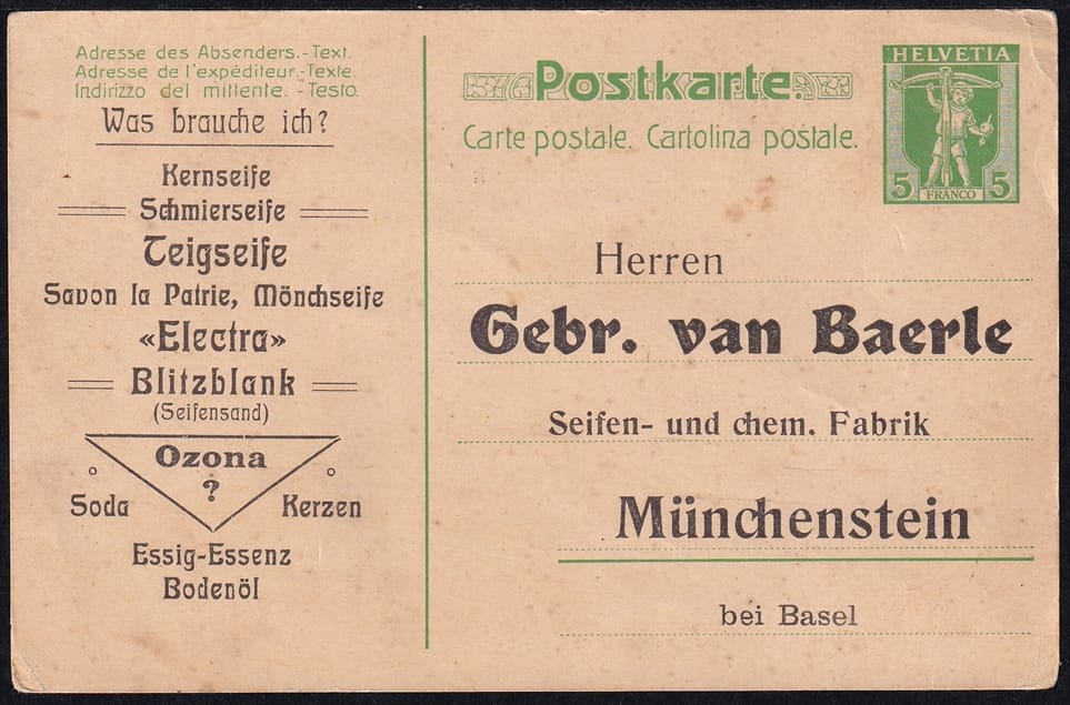 Schweiz, Ganzsachen, Postkarten, Privatzudruck, PK 35