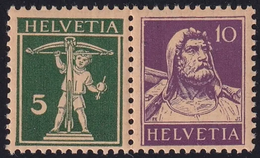 Schweiz Zusammenhängende Wertstufen SBK Nr. Z16z postfrisch **