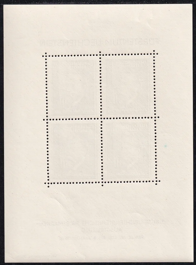 Liechtenstein, Freimarken, Block 3, Rheinberger-Block – Bild 2