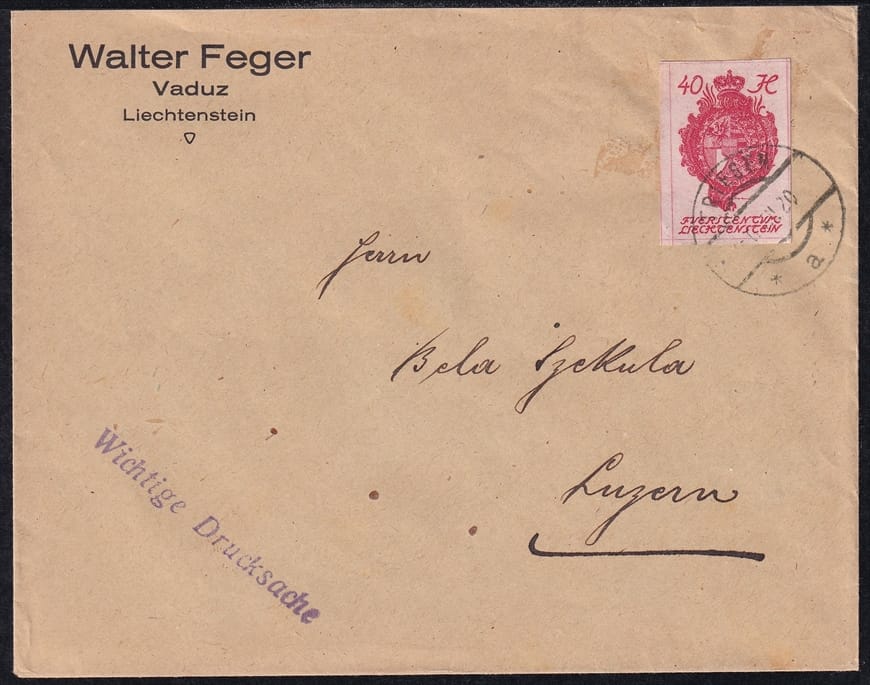 Liechtenstein, Freimarken, Nr.23