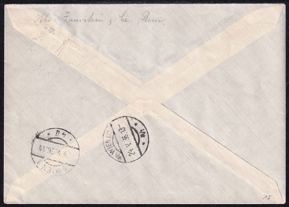 Liechtenstein, Flugpost, Zürich-Wien – Bild 2