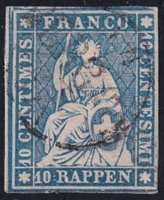 Schweiz Strubel SBK Nr. 23G Doppelentwertung