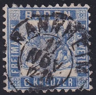 Deutschland, Altdeutschland, Baden, Nr.19a