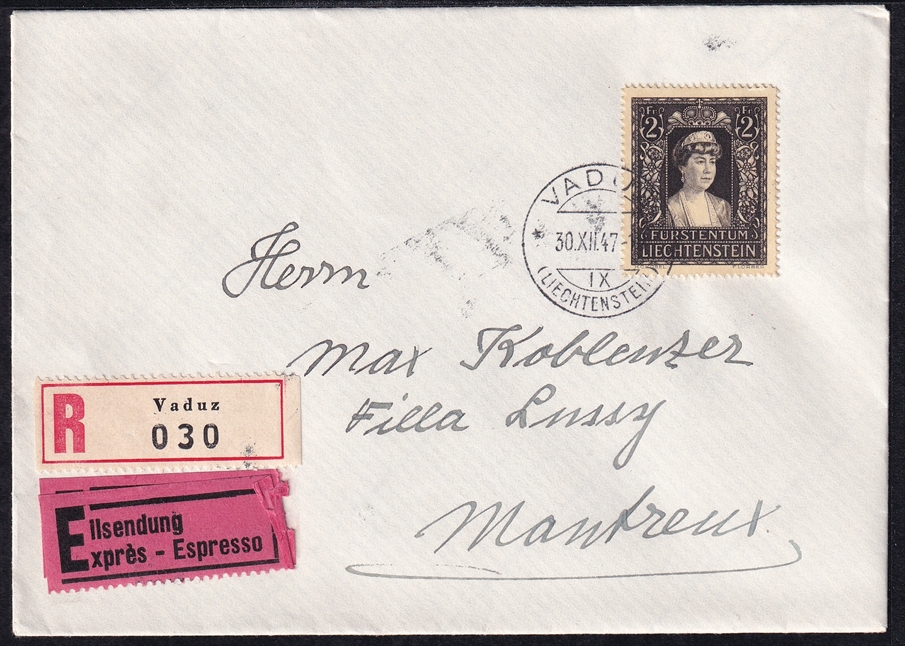 Liechtenstein, Freimarken, Nr.256