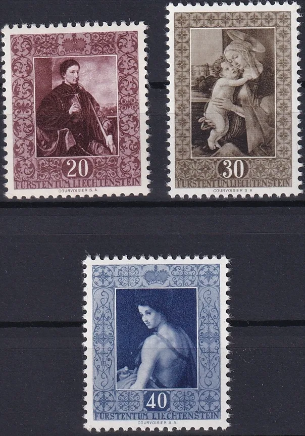 Liechtenstein, Freimarken, Nr.306-308
