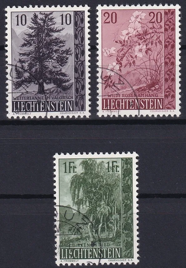 Liechtenstein, Freimarken, Nr.357-359