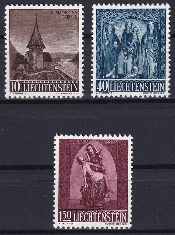 Liechtenstein, Freimarken, Nr.362-364