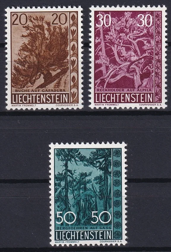 Liechtenstein, Freimarken, Nr.399-401