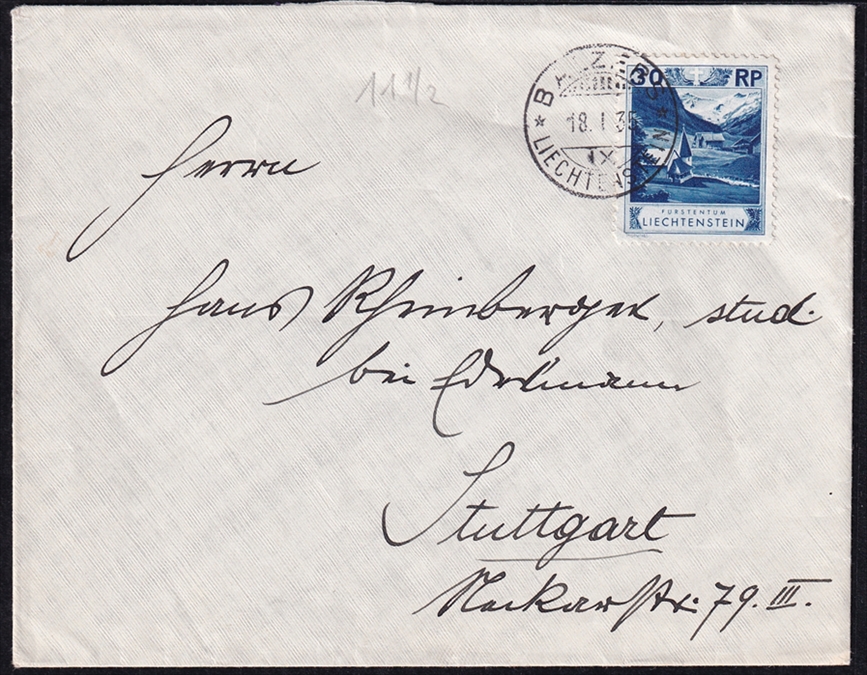 Liechtenstein, Freimarken, Nr.99B