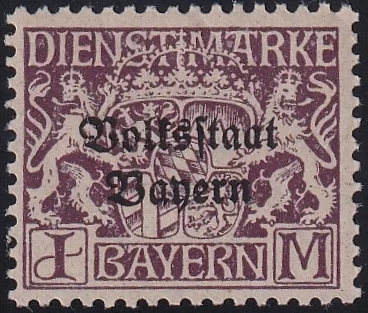 Deutschland, Altdeutschland, Bayern, Dienstmarken, Nr. D 43