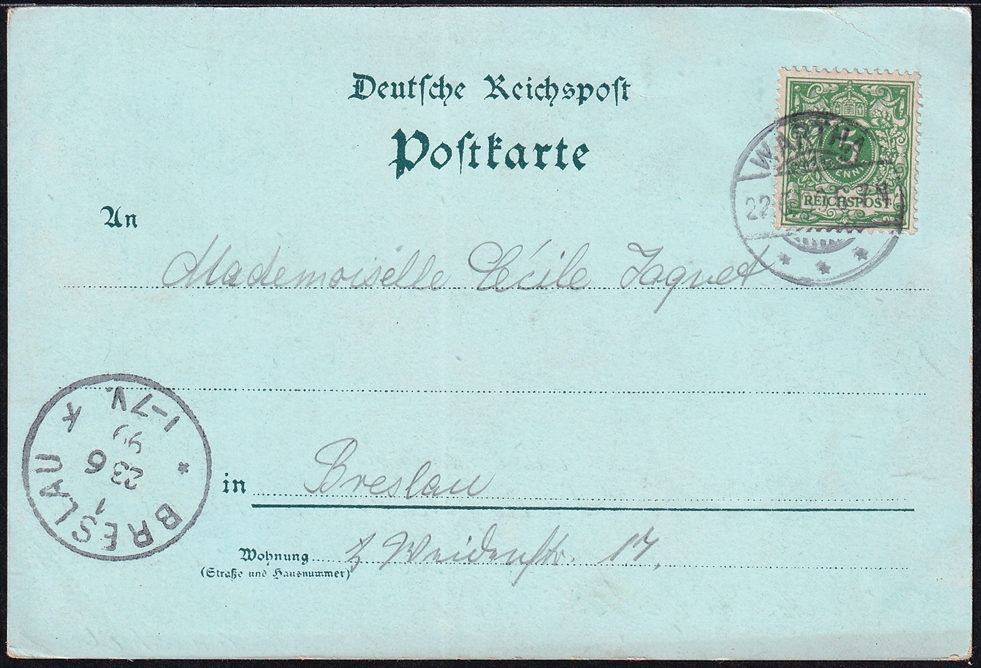 Deutschland, Lithographien, Gruss aus WARTHA – Bild 2