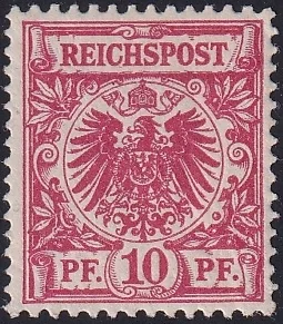 Deutschland, Deutsches Reich, Nr.47ca, mittelkarminrot