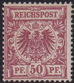 Deutschland, Deutsches Reich, Nr.50a, bräunlichrot