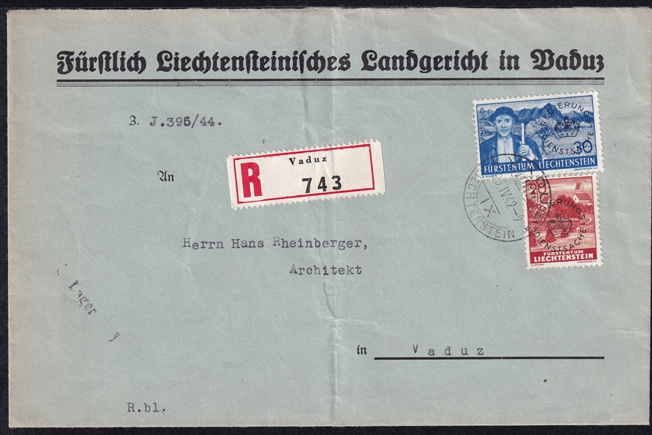 Liechtenstein, Dienstmarken, Nr.23/24