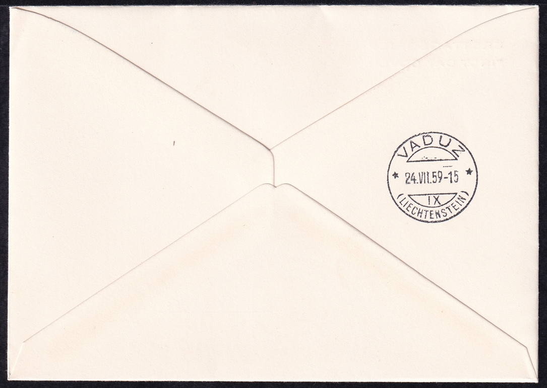 Liechtenstein, FDC, Freimarken, Nr.381-385, R-FDC – Bild 2