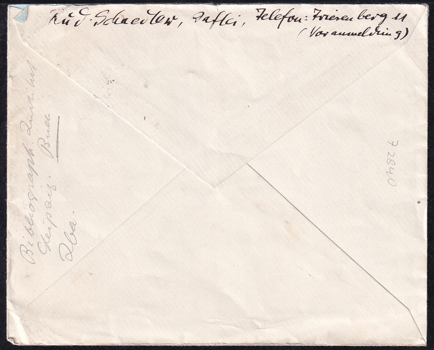 Liechtenstein, Freimarken, Nr.128, Brief nach Stuttgart – Bild 2