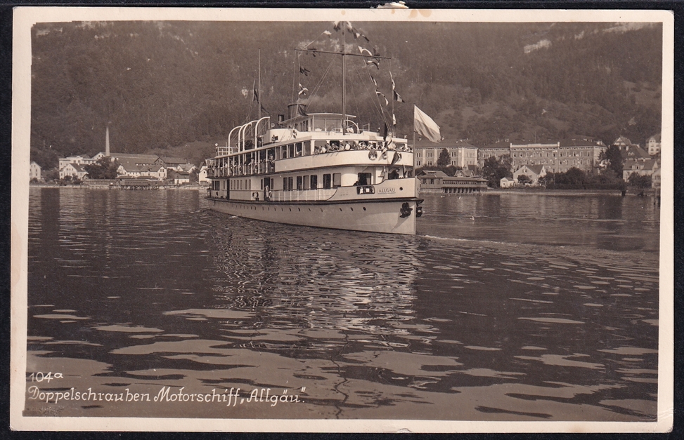 Liechtenstein, Nachporto, Nr.14, auf unterfrankierter Karte aus Hohenems – Bild 2