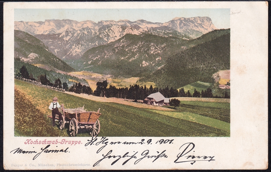 Lithokarten, Österreich, 1901, "Hochschwab-Gruppe"