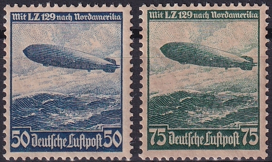 Deutschland, Deutsches Reich, Zeppelin, Nr.606-607