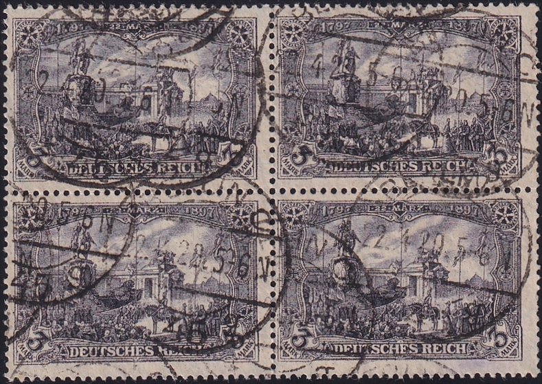 Deutschland, Deutsches Reich, Nr.96B II, Denkmal Kaiser Wilhelm, gestempelt BERLIN