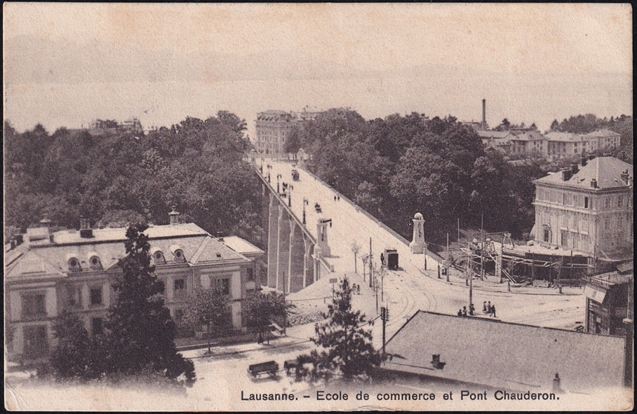 Schweiz, Ansichtskarten, Lausanne - Pont Chauderon