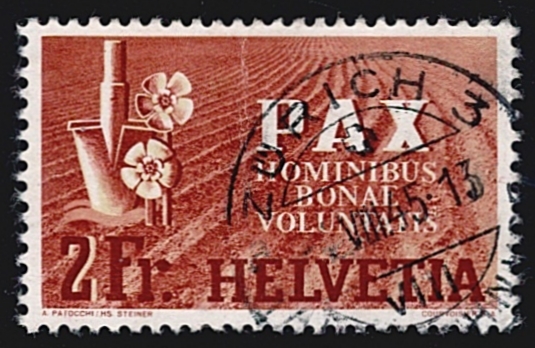 Schweiz, Freimarken, PAX, Nr.271, 2Fr., sauber gestempelt ZÜRICH