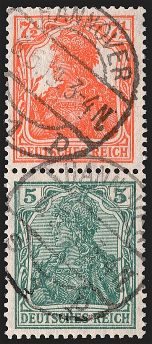 Deutschland, Deutsches Reich, Markenhefte, Nr. S 3 ab, sauber gestempelt HANNOVER