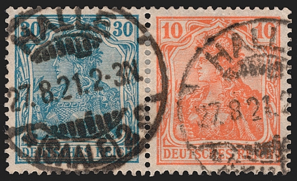 Deutschland, Deutsches Reich, Markenhefte, Nr. W 15, sauber gestempelt HALLE