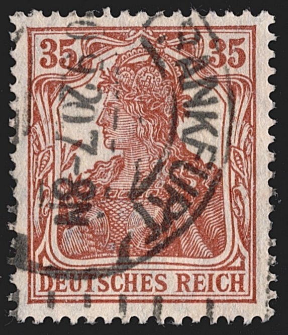 Deutschland, Deutsches Reich, Nr.103c, zimtfarben, sauber gestempelt FRANKFURT, signiert