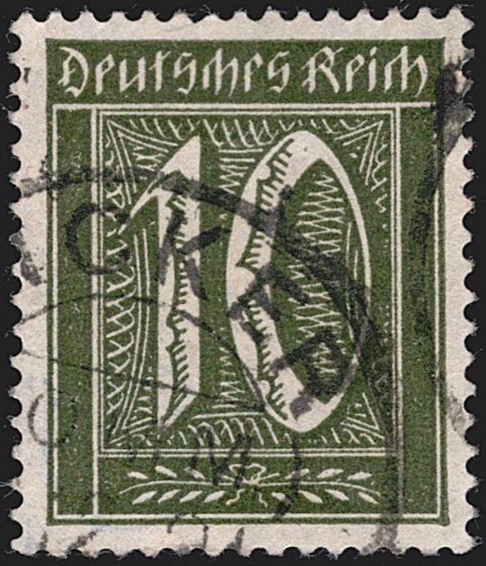 Deutschland, Deutsches Reich, Nr.159, 10Pfg.schwarzoliv, gestempelt, signiert