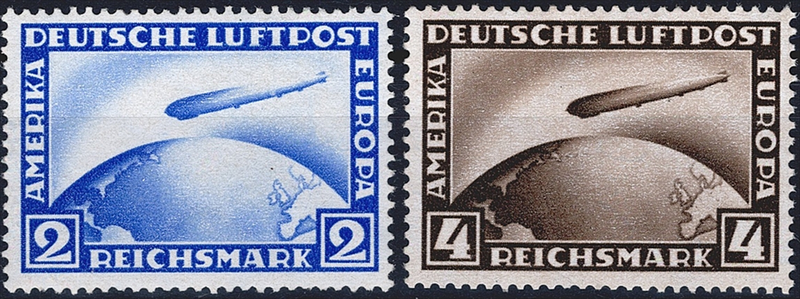 Deutschland, Deutsches Reich, Nr.423-424, Flugpostmarken