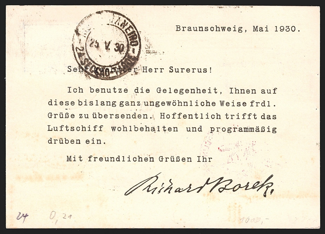 Deutschland, Deutsches Reich, Zeppelin, 1930 Südamerikafahrt, Auflieferung Friedrichshafen, bis Rio, Nr.64a – Bild 2
