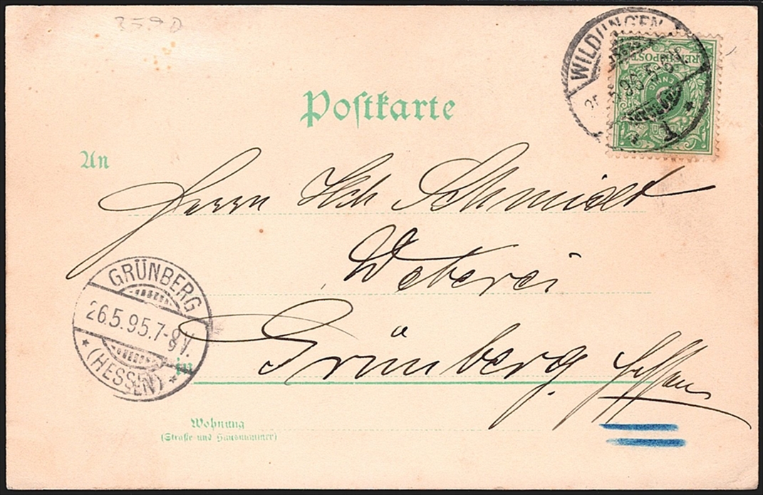 Deutschland, Lithographien, Gruss aus BAD WILDUNGEN, 5 Bilder, 1895 – Bild 2