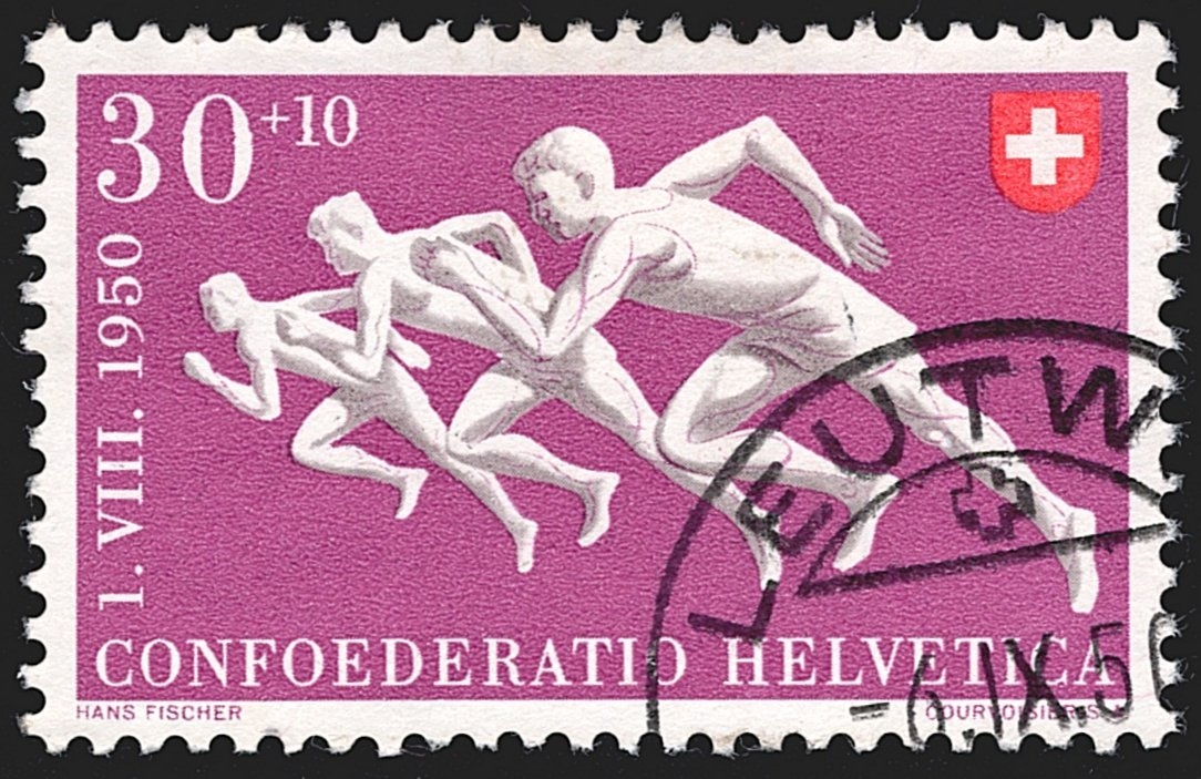Schweiz, Pro Patria, Schnelllauf, Nr.49, sauber gestempelt