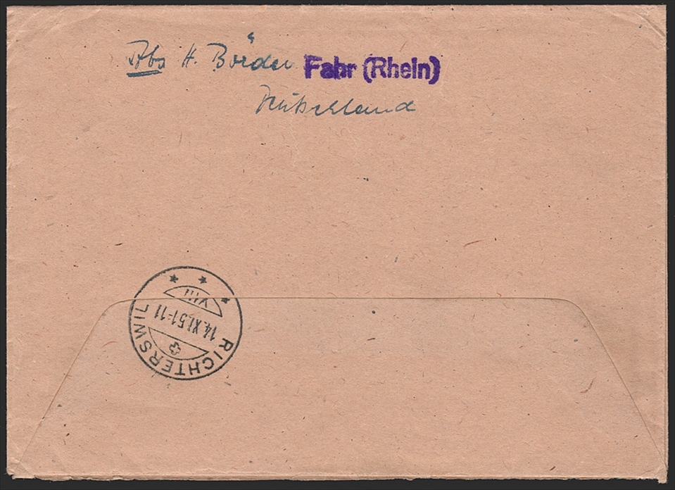 BRD 1951 Serien Mi. Nr. 141 bis 142 und 143 bis 146 auf Brief – Bild 2
