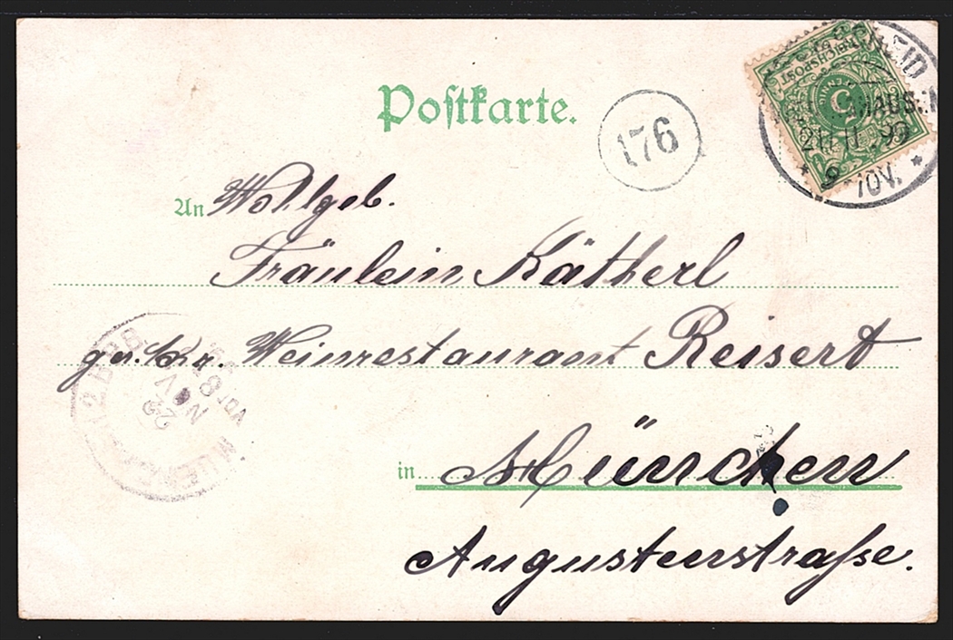 Deutschland, Lithographien, Gruss aus ELBERFELD, 5 Bilder, 1899 – Bild 2