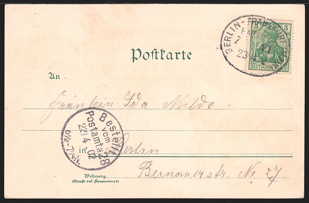 Deutschland, Lithographien, Gruss aus HALLE, 4 Bilder, 1902 – Bild 2