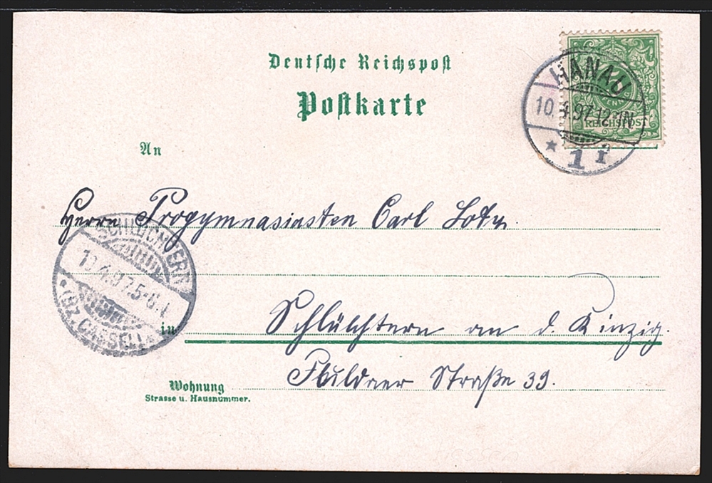 Deutschland, Lithographien, Gruss aus HANAU, 7 Bilder, 1897 – Bild 2