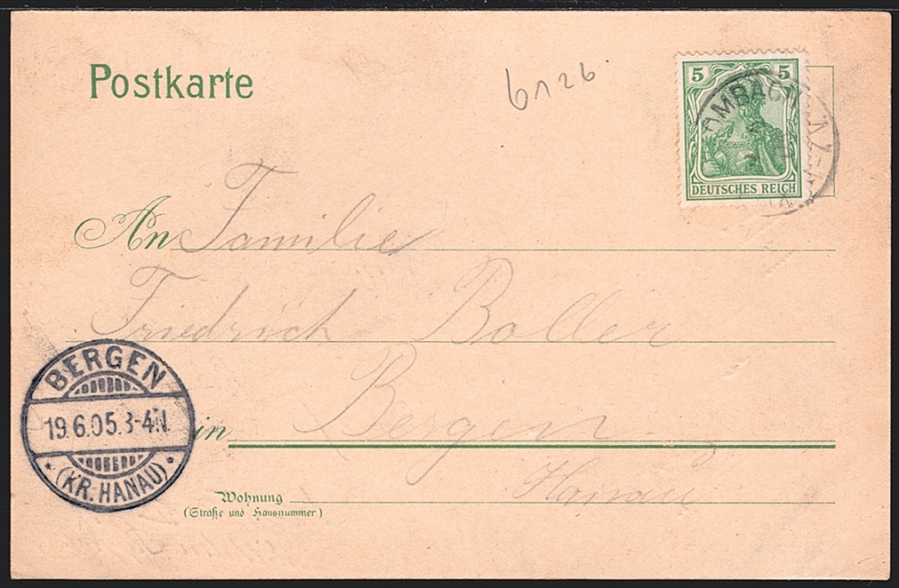 Deutschland, Lithographien, Gruss aus KIRCH-BROMBACH, 5 Bilder, 1905 – Bild 2