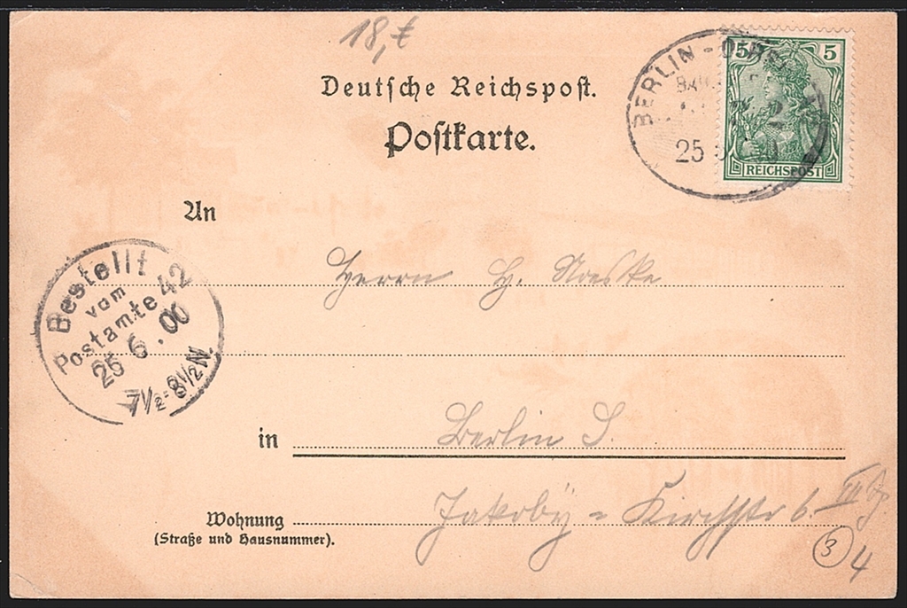 Deutschland, Lithographien, Gruss aus KREUZ a/Ostbahn, 3 Bilder, 1900 – Bild 2