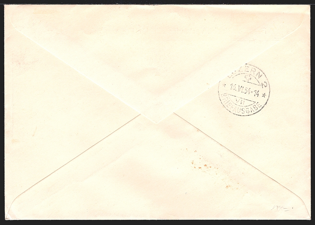 Liechtenstein, FDC, Freimarken, Sport, Nr.266-269, komplette Serie, gestempelt VADUZ, R-FDC nach Luzern – Bild 2