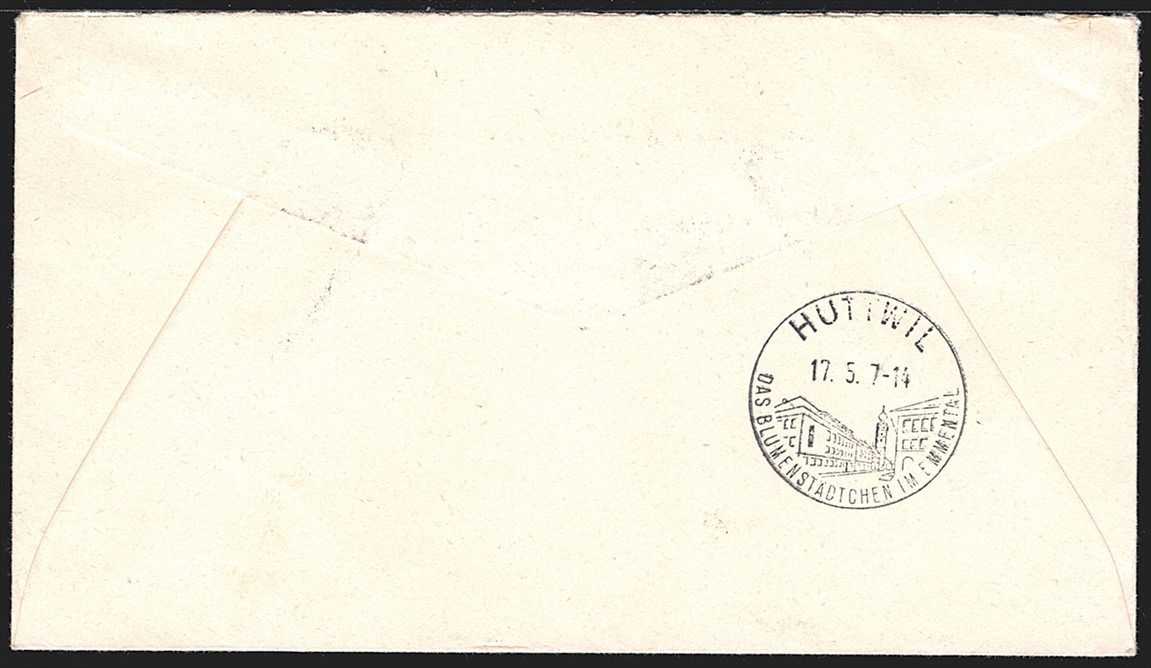 Liechtenstein, FDC, Freimarken, Sport, Nr.297-300, komplette Serie, gestempelt VADUZ, illustrierter R-FDC nach Nussbaumen, US-Format – Bild 2