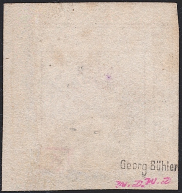 Österreich 1858 Zeitungsstempelmarke 4 Kreuzer ANK Nr. 4 gestempelt BODENBACH – Bild 2